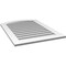 Ekena Millwork Arch Top Surface Mount PVC Gable Vent: Non-Functional, w/ 3-1/2"W x 1"P Standard Frame, 28"W x 36"H GVPAR28X3601SN - alternate 2